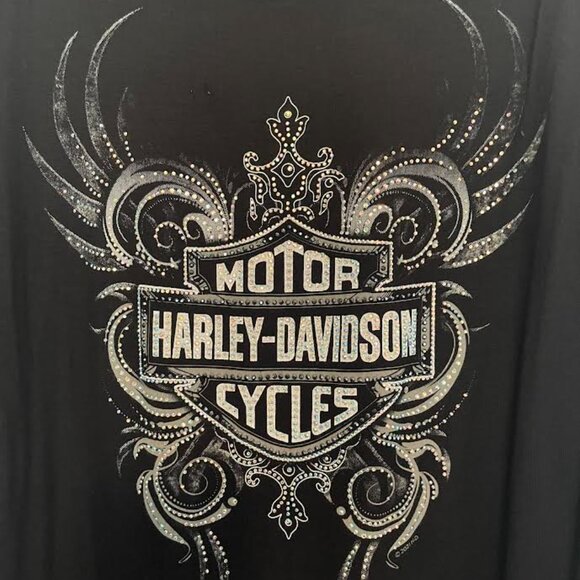 Gorgeous Ladies 2X Harley Davidson Shirt - Picture 3 of 11